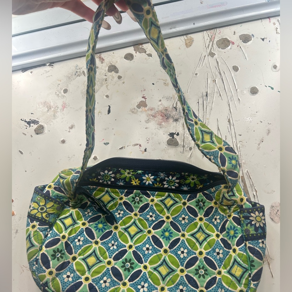 Vera Bradley Green and Blue Mini Bag